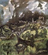 El Greco View of Toledo oil painting on canvas